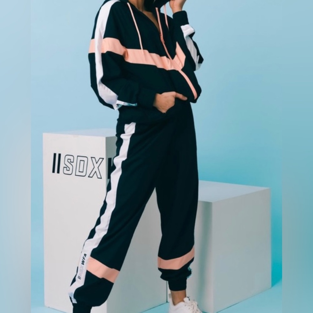 Sarah’s Day x White Fox track suit